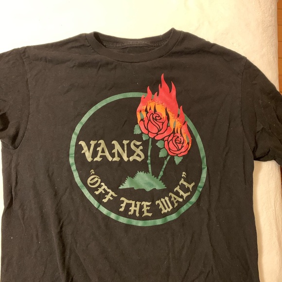black vans rose shirt - Picture 1 of 2